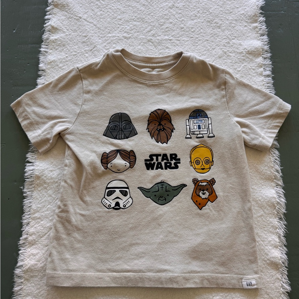 GAP Kids Beige Star Wars Graphic Tee
